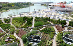 Сад на крыше выставочного комплекса EXPO Zaragoza (Испания)