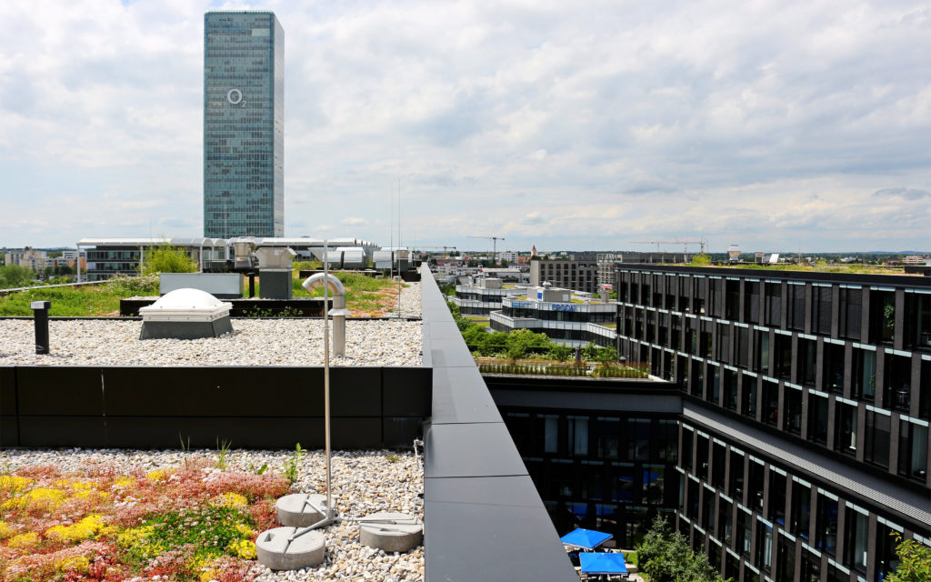 Зеленая кровля комплекса в Мюнхене отмечены LEED Gold